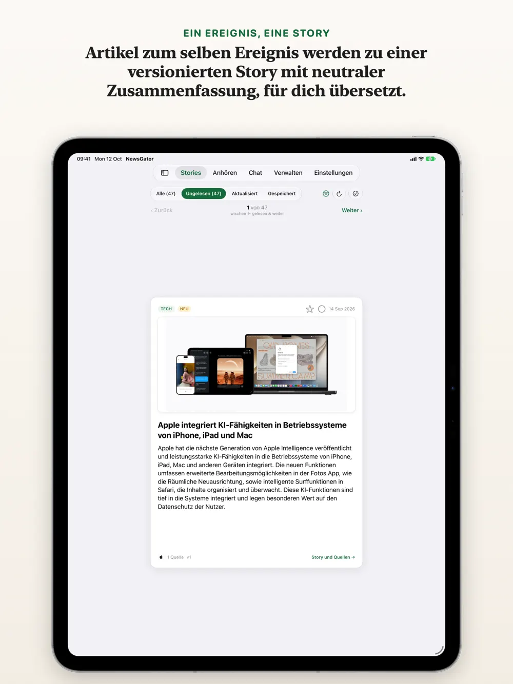 Gemacht für das iPad