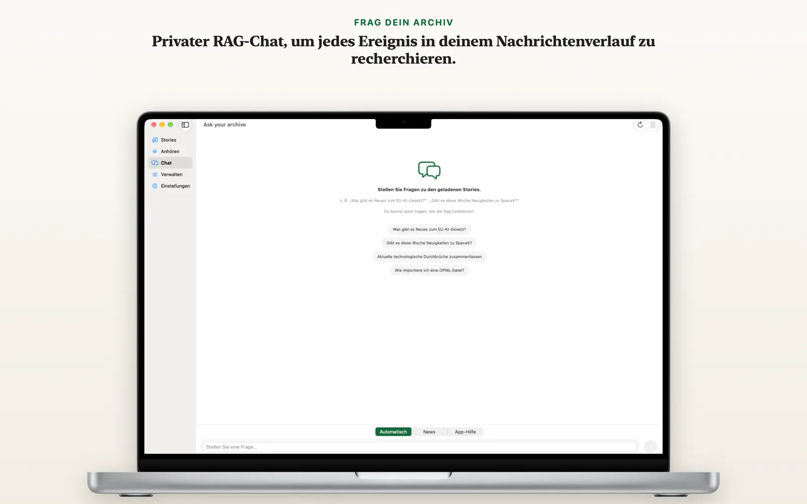 Fragen Sie Ihr Archiv