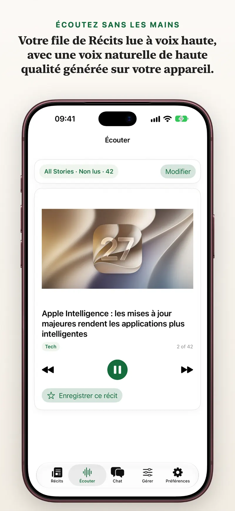 Écouter, même en voiture