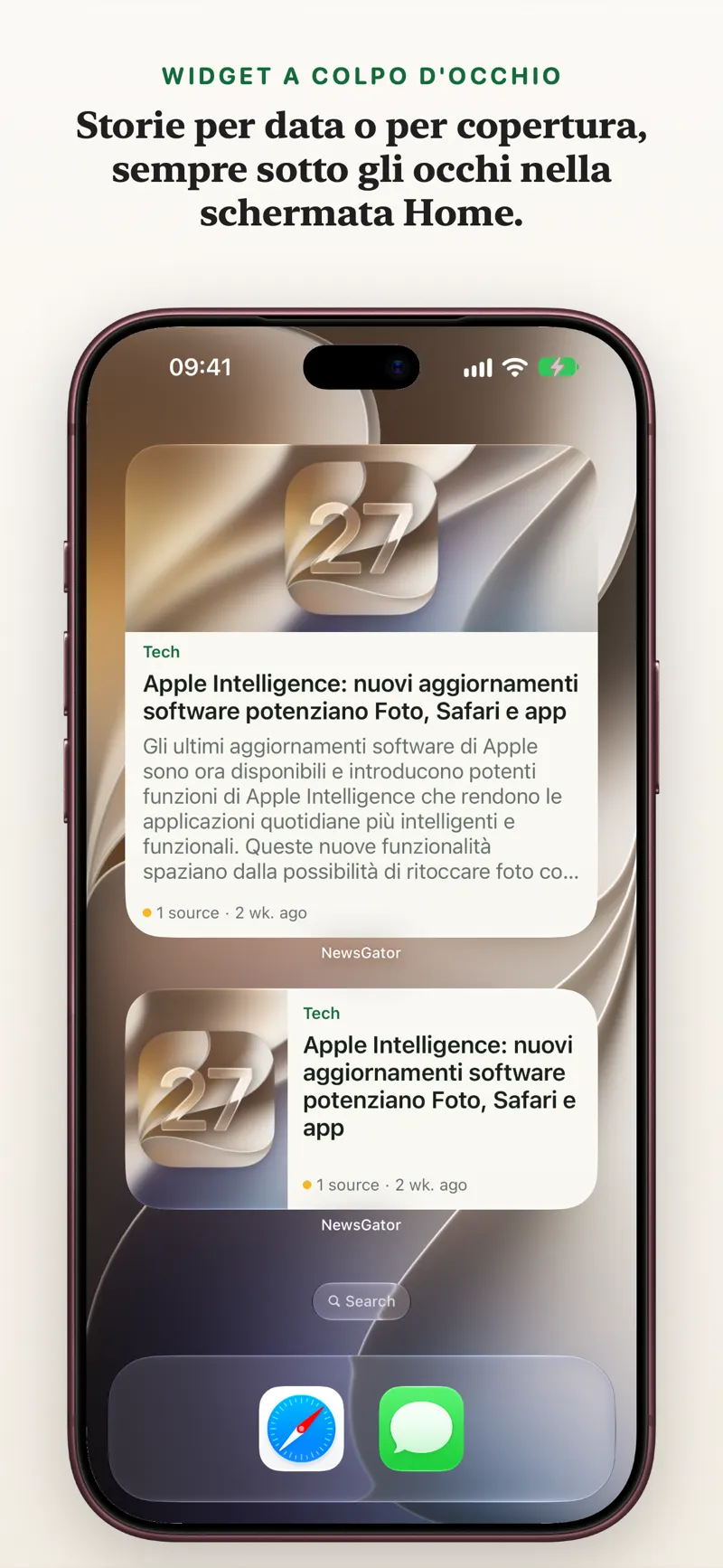 Widget su ogni schermo